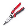 Weller Crescent 9 in. Chrome Vanadium Steel Pro Series Compound Action Long Nose Pliers PS6549C